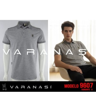 PLAYERA TIPO POLO CABALLERO VARANASI