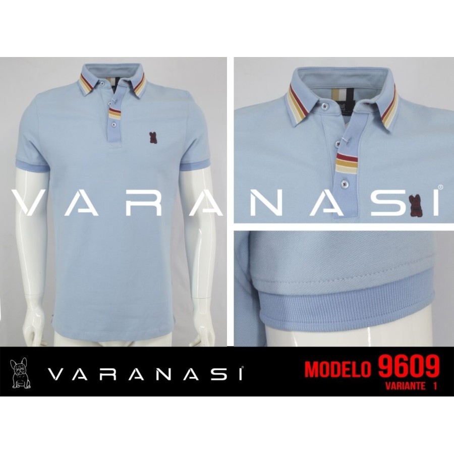 PLAYERA TIPO POLO CABALLERO VARANASI