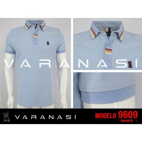 PLAYERA TIPO POLO CABALLERO VARANASI