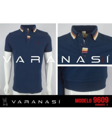 PLAYERA TIPO POLO CABALLERO VARANASI