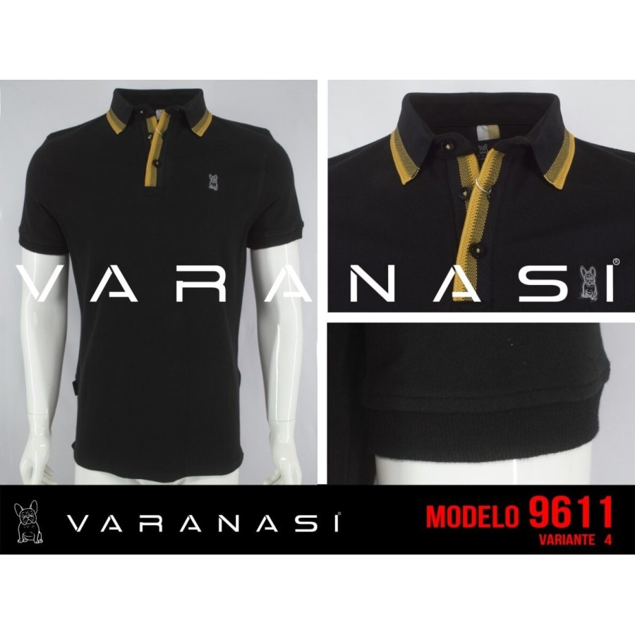 PLAYERA TIPO POLO CABALLERO VARANASI