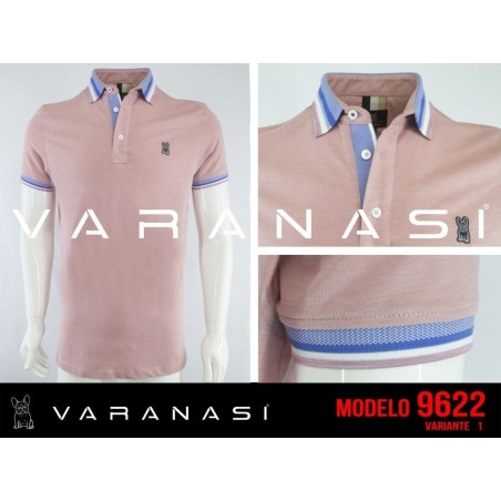 PLAYERA TIPO POLO CABALLERO VARANASI