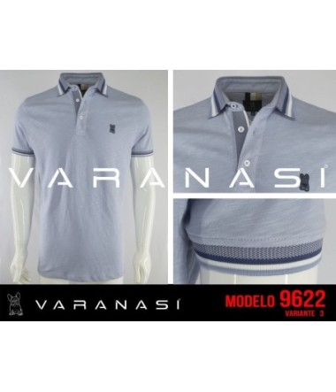 PLAYERA TIPO POLO CABALLERO VARANASI