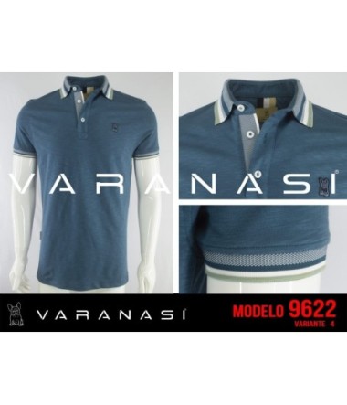 PLAYERA TIPO POLO CABALLERO VARANASI