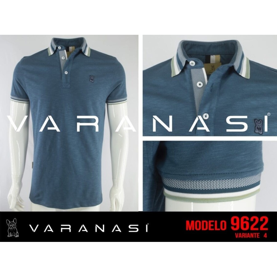 PLAYERA TIPO POLO CABALLERO VARANASI