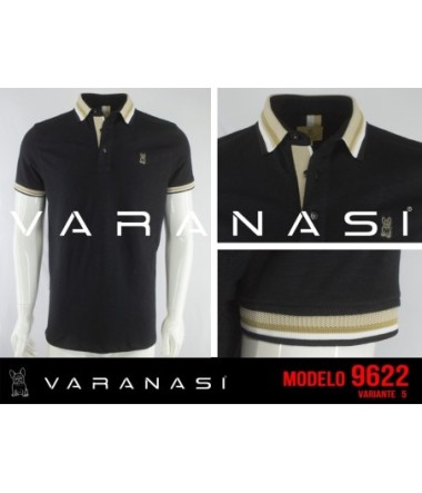 PLAYERA TIPO POLO CABALLERO VARANASI