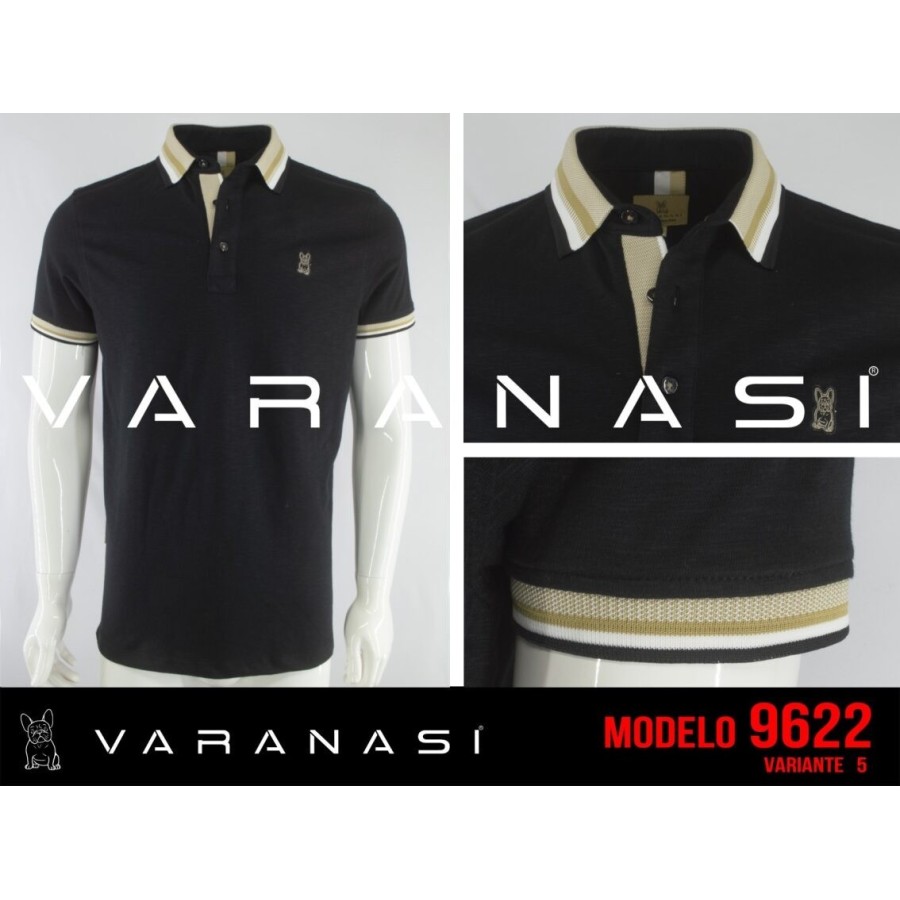 PLAYERA TIPO POLO CABALLERO VARANASI