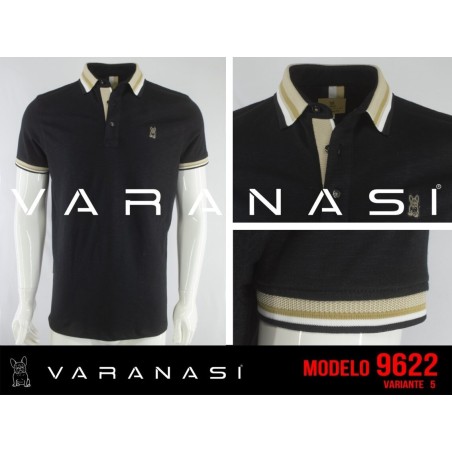 PLAYERA TIPO POLO CABALLERO VARANASI