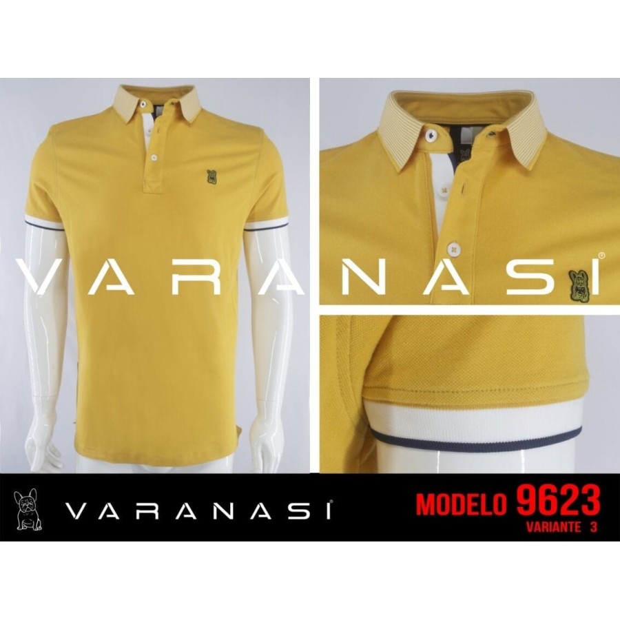 PLAYERA TIPO POLO CABALLERO VARANASI