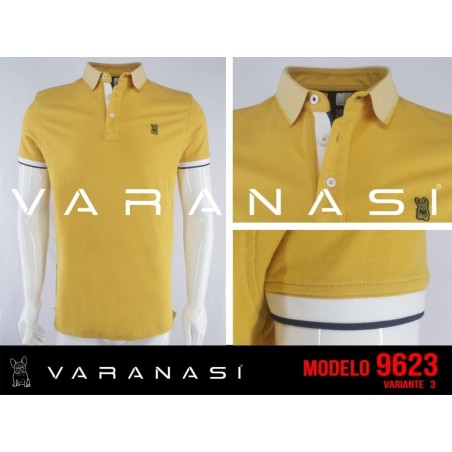 PLAYERA TIPO POLO CABALLERO VARANASI