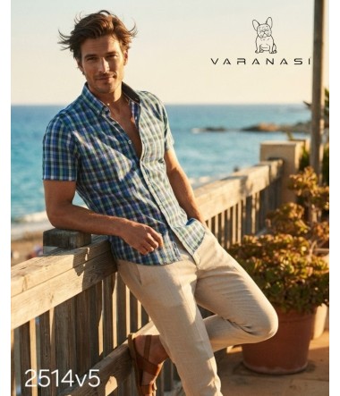 CAMISA CABALLERO MANGA CORTA VARANASI