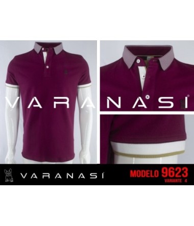 PLAYERA TIPO POLO CABALLERO VARANASI