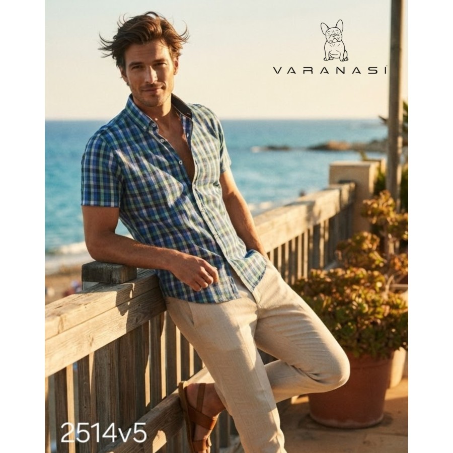 CAMISA CABALLERO MANGA CORTA VARANASI