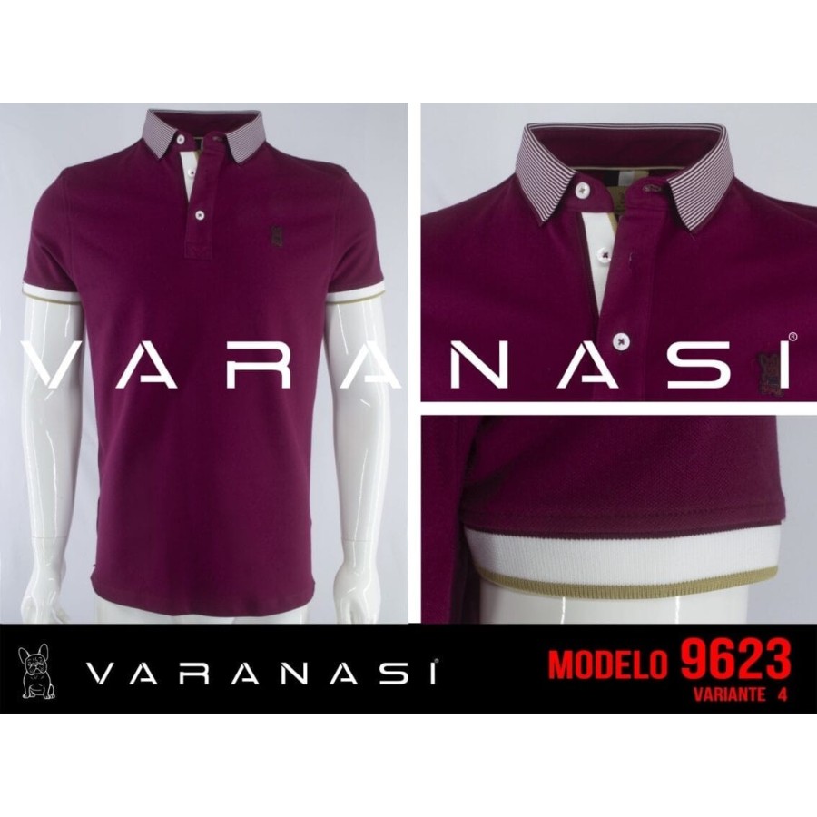 PLAYERA TIPO POLO CABALLERO VARANASI