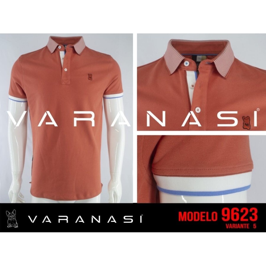 PLAYERA TIPO POLO CABALLERO VARANASI