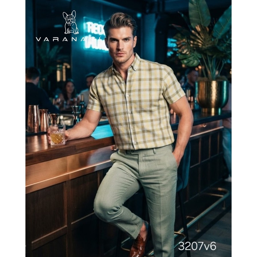 CAMISA CABALLERO MANGA CORTA VARANASI