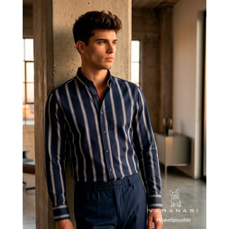 CAMISA CABALLERO MANGA LARGA VARANASI