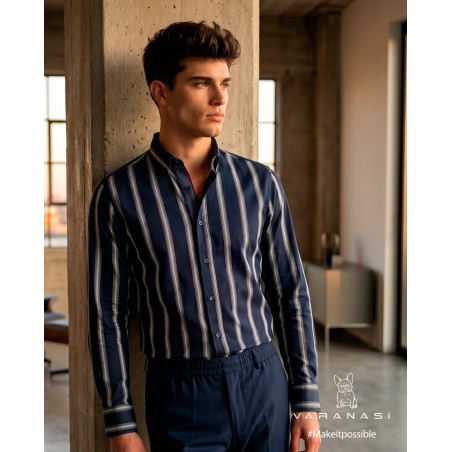 CAMISA CABALLERO MANGA LARGA VARANASI