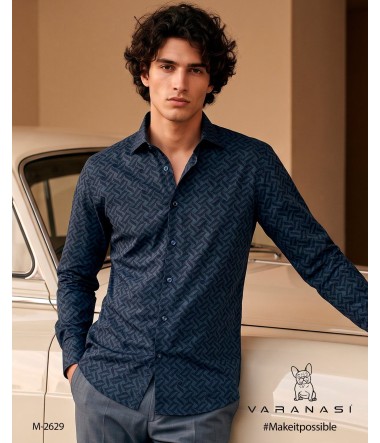 CAMISA CABALLERO MANGA LARGA VARANASI