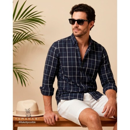 CAMISA CABALLERO MANGA LARGA VARANASI