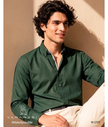 CAMISA CABALLERO MANGA LARGA VARANASI