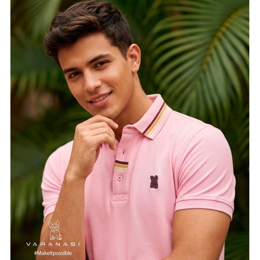 PLAYERA TIPO POLO CABALLERO VARANASI