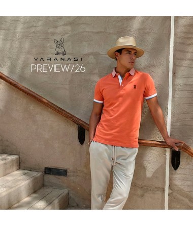 PLAYERA TIPO POLO CABALLERO VARANASI