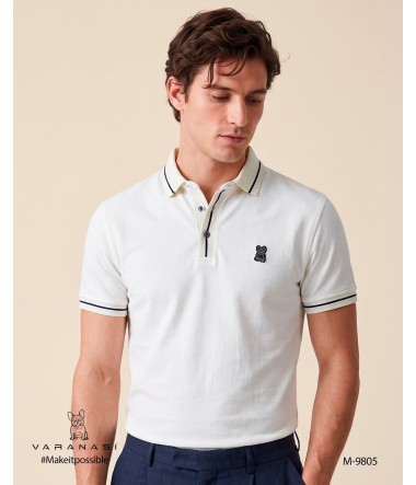 PLAYERA TIPO POLO CABALLERO VARANASI