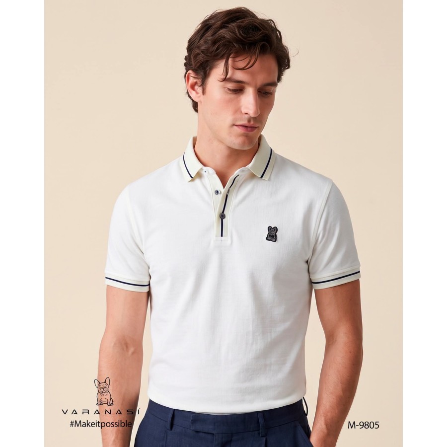 PLAYERA TIPO POLO CABALLERO VARANASI
