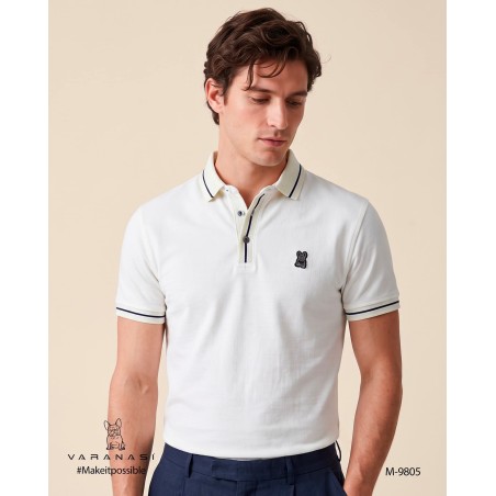 PLAYERA TIPO POLO CABALLERO VARANASI