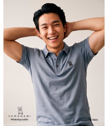 PLAYERA TIPO POLO CABALLERO VARANASI