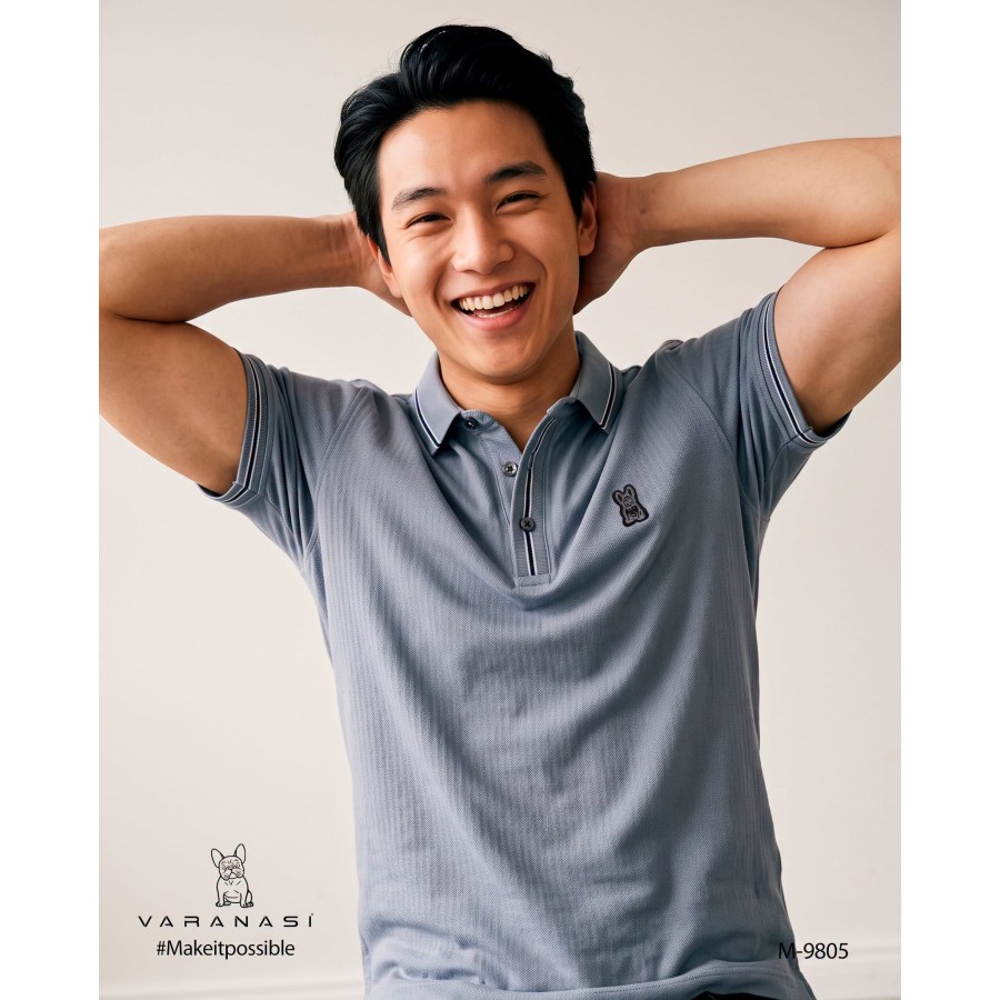 PLAYERA TIPO POLO CABALLERO VARANASI