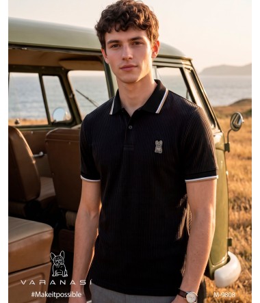 PLAYERA TIPO POLO CABALLERO VARANASI