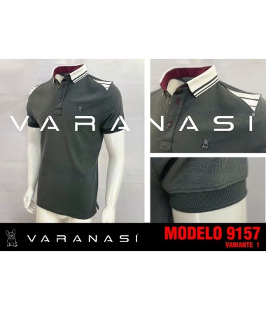 PLAYERA TIPO POLO CABALLERO VARANASI