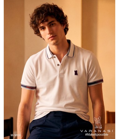 PLAYERA TIPO POLO CABALLERO VARANASI