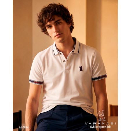 PLAYERA TIPO POLO CABALLERO VARANASI