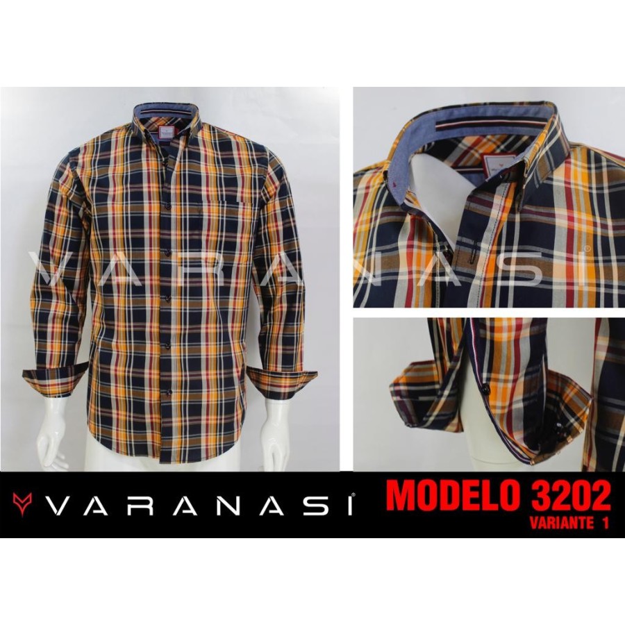 CAMISA CABALLERO MANGA LARGA VARANASI