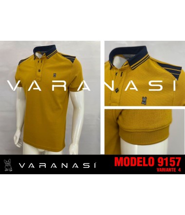 PLAYERA TIPO POLO CABALLERO VARANASI