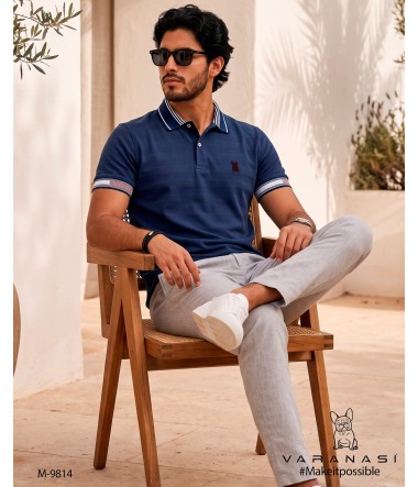 PLAYERA TIPO POLO CABALLERO VARANASI