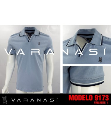 PLAYERA TIPO POLO CABALLERO VARANASI