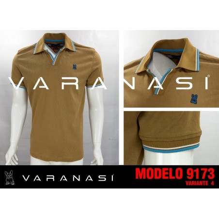 PLAYERA TIPO POLO CABALLERO VARANASI
