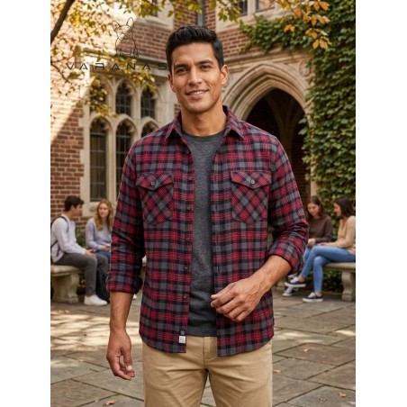 SOBRECAMISA FRANELA CABALLERO