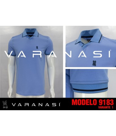 PLAYERA TIPO POLO CABALLERO VARANASI