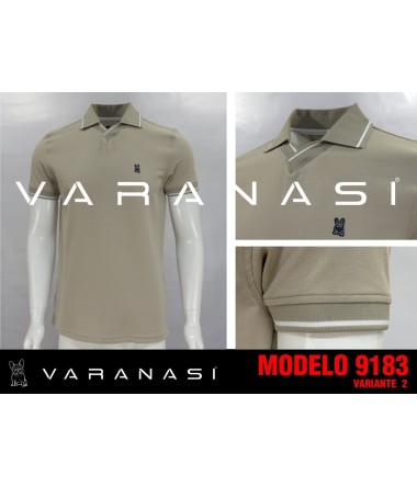 PLAYERA TIPO POLO CABALLERO VARANASI