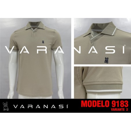 PLAYERA TIPO POLO CABALLERO VARANASI
