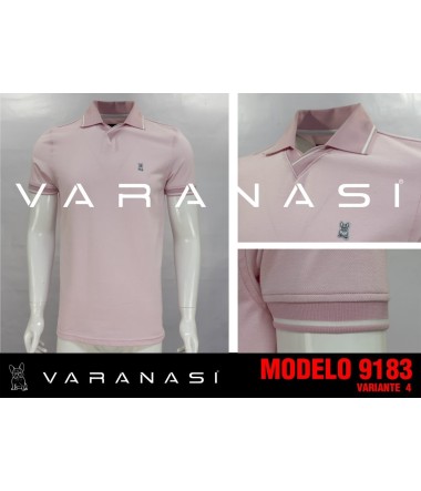 PLAYERA TIPO POLO CABALLERO VARANASI