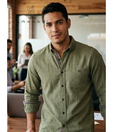 CAMISA CABALLERO MANGA LARGA VARANASI
