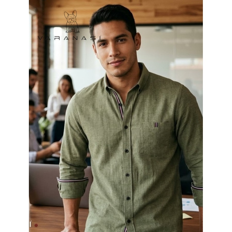 CAMISA CABALLERO MANGA LARGA VARANASI