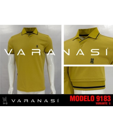 PLAYERA TIPO POLO CABALLERO VARANASI