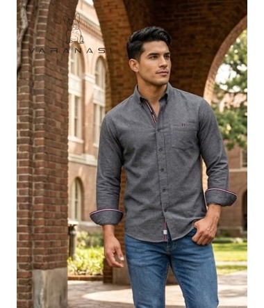 CAMISA CABALLERO MANGA LARGA VARANASI